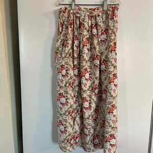 SAMANTHA romantic vintage skirt Kentucky Derby floral print size M